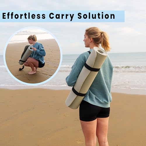 Printed Visual Guidance with Yoga Poses. Large Exercise Mat, Shoe-Friendly, Balance and Graceful extension TPE Yoga Mat for Men and Women to support Consistent Practice| 8mm Thickness for Superior Cushioning | 185 x 70 cm Extra Wide, Anti Slip Mat, Pilate