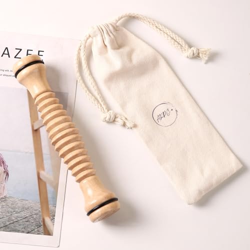 AKPC+ Natural Wooden Foot Massager, Versatile Massager for Relief Plantar Fasciitis, Supports Blood Circulation and Stress Relief.