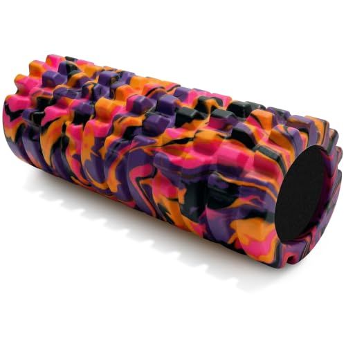 321 Strong Foam Roller - Medium Density Deep Tissue Massager for Muscle Massage and Myofascial Trigger Point Release, with 4K eBook - color: Sunrise