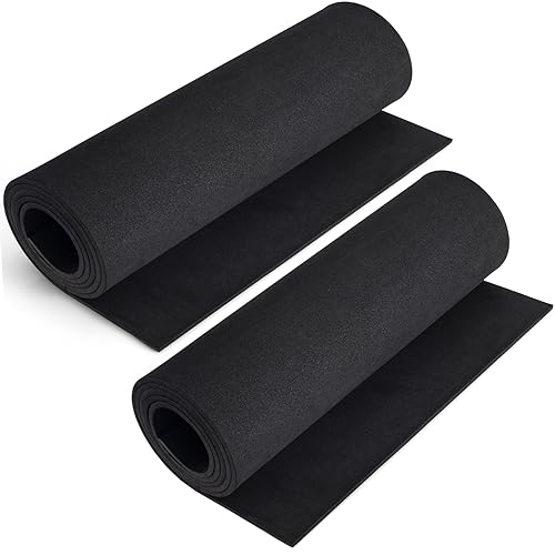 2-Pack Black Eva Foam Sheets roll, Premium eva Craft Foam 5mm Thick, 13.9" x 59", High Density 86kg/m3 for Halloween Cosplay Costume, Crafts, DIY Projects by MEARCOOH - color: 2PCS:Black, size: Thickness-5mm