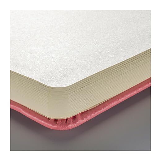 Talens Art Creation Sketchbook, Coral Red, 80 Sheets, 4.7 x 4.7 in | Hard-Bound Pocket Notebook, 140 GSM/94 lbs Paper, Acid-Free Cream Blank Paper, Ribbon Bookmark, and Elastic Closure - color: coral red, size: 12×12cm