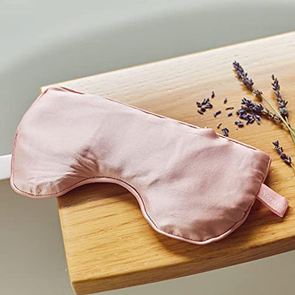 ASUTRA Silk Eye Pillow for Sleep, Light Pink - Filled w/Lavender (One Size) - color: Pink