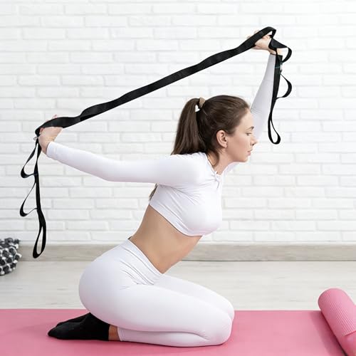 2-in-1 Yoga Stretch Strap Set, 10-Loop & 8ft D-Ring Strap