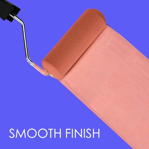 Allgala Foam Paint Roller, 12 Pack 4 inch Shedless High Density Foam Mini Paint Roller Cover for Trim Wall Funiture Doors Cabinets, Cupboards - size: 4" Foam (Pack of 12)
