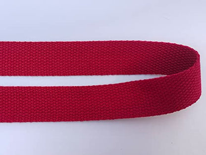 2.5cm(1인치) 면 웨빙 9.1m(10야드) 면 스트랩 토트 캔버스 백 공예 바느질용 (2002 버건디) - color: 2002 버건디