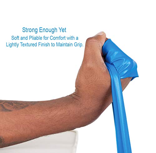 Pack of 3 Latex-Free Norco Rainbow Resistance Bands Set. Multi-Pack Includes Levels 1-3 (Light - Heavy). No Powder, No Odor. 5 Ft. Single Lengths for Rehab, Physical Therapy, Home or Gym Exercise.
