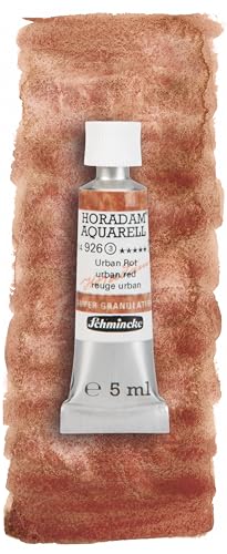 Schmincke - HORADAM® AQUARELL, Super Granulation, Urban Red, 14 926 001, 5 ml, very strongly granulating shades, finest, super granulating watercolors - color: 926 urban red