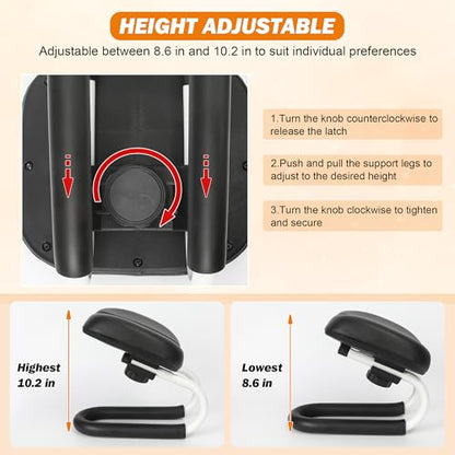 Adjustable Meditation Bench Kneeling Stool for Yoga & Prayer | Meditation Portable Folding Seiza Chair 3 Level Ergonomic Sturdy metal frame with cushioned support with Non-Slip Cushion