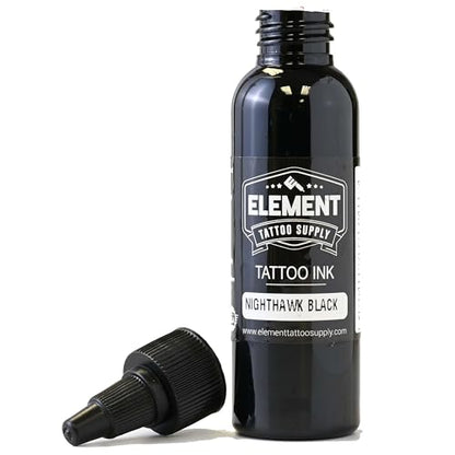 Element Tattoo Supply Black Tattoo Ink for Skin, 2oz | Bottle - size: 2oz
