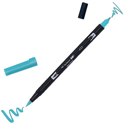 Tombow Dual Brush Pen, ABT, No. 452 (AB-T452) - color: 452 Process Blue