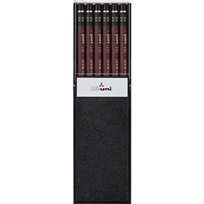 Uni Wooden Pencil, 6B, Box of 12 (HU6B) - style: 6B
