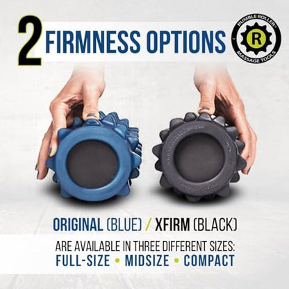 RumbleRoller Original Textured Foam Roller - Deep Tissue, Self Myofacial Release Massage Therapy Roller (RumbleRoller 12" Compact Size Original Foam Roller) - size: Compact 12-Inch