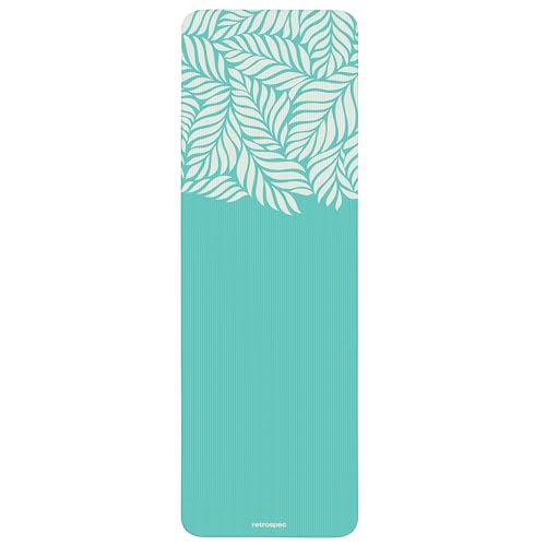 Retrospec Solana 1" Extra Thick Yoga Mat Non Slip Exercise Mat w/Strap
