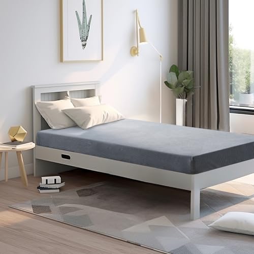 39x75x3 Inch Seat Cushion Extra Thick Memory Foam - Premium Support for Bay Window Benches, Floor Seating, Reading Nooks, Tatami Mats & Indoor Furniture, Soft Gray Washable Cover - color: Gray, size: 39*75*3inch