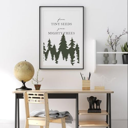 Pine Tree Stencil Tree Stencils for Painting | Reusable Wood Burning Stencils Forest Drawing Templates for Painting on Wood Wall Fabric Furniture - style: Pine Tree
