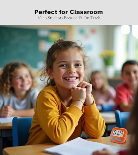 Digital Timer for Classroom Teachers Students, Magnetic Countdown Timer