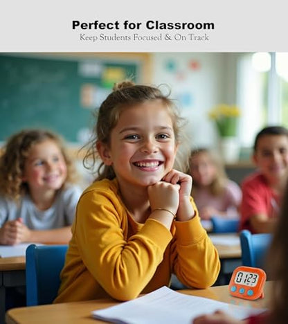 Digital Timer for Classroom Teachers Students, Magnetic Countdown Timer