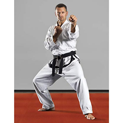 We Sell Mats 1 Inch Thick Martial Arts EVA Foam Exercise Mat, Tatami Pattern, Interlocking Floor Tiles for Home Gym, MMA, Anti-Fatigue Mats, 24 in x 24 in - size: 24 Square Feet (6 Tiles)