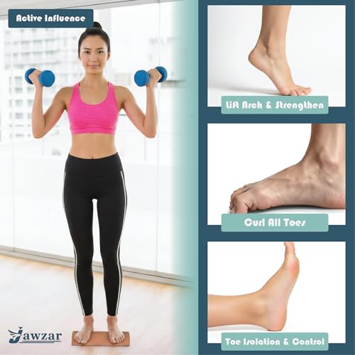 Premium Cork Balance Board – Foot Strengthener & Ankle Stability Trainer for Mobility Support, Fall Prevention & Physical Therapy | Natural Cork Foot Function Trainer for Balance, Rehab & Daily Wellness
