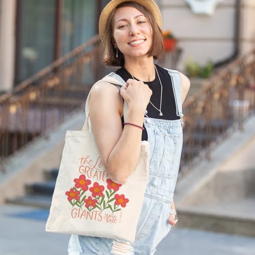 Inspirational Christian Gifts Canvas Tote Bag for Women, Christmas Friendship Birthday Religious Grocery Bags - color: Lordgreater
