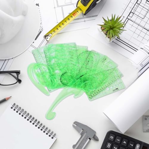 SenseYo 13 Pack Drawings Templates Stencil, Circle Template for Geometric Drawing Stencils, Plastic Clear Circle Stencils Architecture Supplies Drafting Tools for Office, Studying, Designing - size: 13 pcs