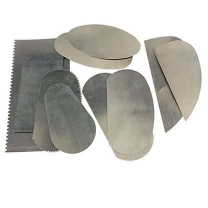 COMIART Clay Sculpture Pottery Molding Ceramics Sharp Steel Cutter Tools Scraper Crafts (Pack of 10)
