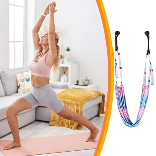 Aerial Yoga Hammock Swing Anti-Gravity Gym Training Device Adjustable Women Aerial Yoga Strap Aerial Yoga Stretching Strap Wall Practice