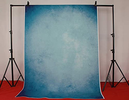 5X7FT Retro Blue Art Portrait Backdrop Seamless Vinyl Photography Photo Background Studio Prop PGT525A