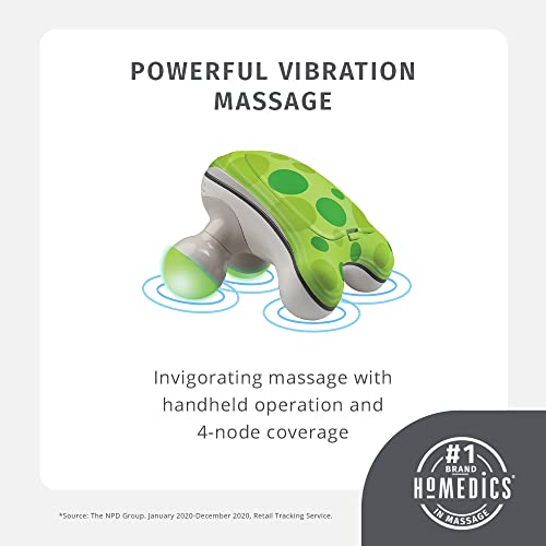 Homedics Ribbit Mini Handheld Massager Green, Blue or Pink (Color May Vary) - size: 1 Count (Pack of 1)