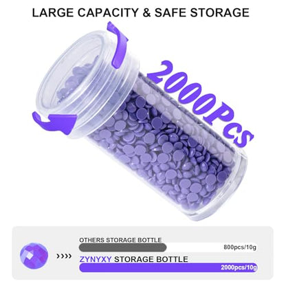 ZYNYXY 60 Slots Diamond Art Storage Container with Diamond Art Accessories and Tools, Portable Bead Storage Boxes for Diamond Painting Kits - size: Medium