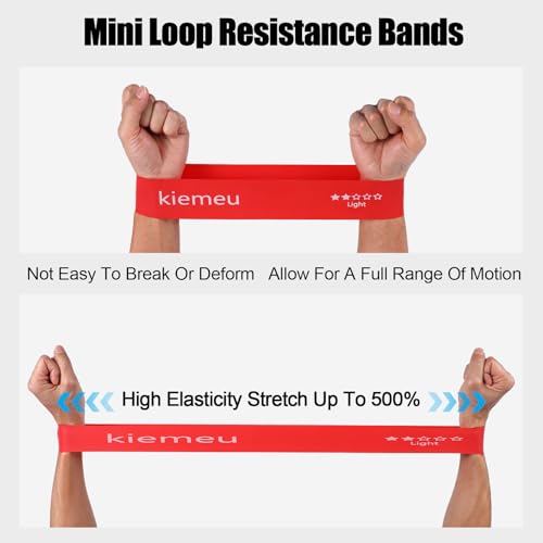 Latex Mini Loop Resistance Bands for Working Out Legs, 6 cm Wide Version | Elastic Stretch Bands For Exercise Loop Bands, Rubber Exercise Bands For Physical Therapy And Rehab