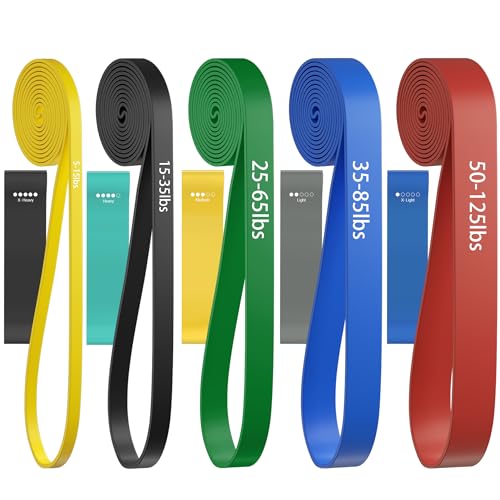 Resistance Bands, Pull Up Assist Bands - Workout Bands, Eexercise Bands, Long Resistance Bands Set for Working Out, Fitness, Training, Physical Therapy for Men Women - color: Yellow