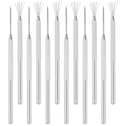 suiwotin Precision Clay Needle Tool Set for Detailing | 12pcs, Sculpture Pin & Texture Needle, Sculpting Tools for Fine Ceramics, Polymer Clay & Miniature