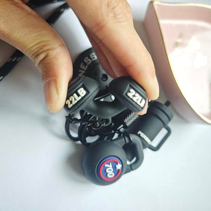 Fitness Keychain Barbell Dumbbell Keychain Bag Purse Charms Gym Lovers Fitness Enthusiast Gift Bag backpack Charms - color: Black-a