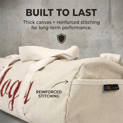 KNK Yoga Mat Bag, Cotton Canvas Carrier with Adjustable Strap
