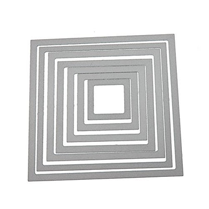 Cutting Dies Handmade DIY Paper Cards Album Decoration Stencils Template Embossing for Card Scrapbooking Craft (Square-Self) - style: Square