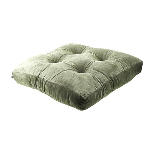 Square Pillows Seating, Thick Meditation Floor Pillow,Flexible Large Pillows Seating,1PC Color Chair Pads Cushions,Square Floor Pillows for Game Yoga Tan, 42 * 42cm/16.53 * 16.53" - color: Tan, size: 42*42cm/16.53*16.53"