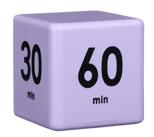 Feilifan Cube Timer, Dice Timer with Gravity Sensor, 15-20-30-60 Minute - color: 15-20-30-60min,purple
