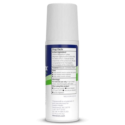 Theraworx Relief for Muscle Cramps Roll-On, 2.5 Oz (1 Count) - size: 2.5 Fl Oz (Pack of 1)