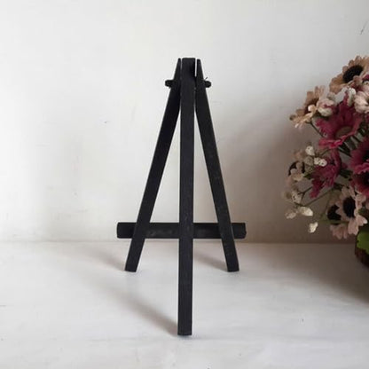 TEHAUX Tabletop Display Easel Small Wooden Tripod Easel for Kids Painting Art Crafts Photo Cards Stand 9.44X7.08X1.96In Portable Canvas Holder