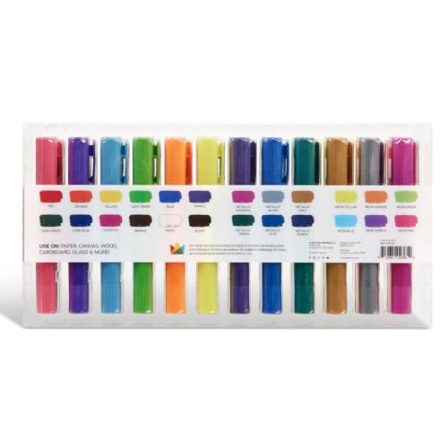 KingArt Studio Tempera Paint Sticks, Set of 24, Unique Colors 24 Piece