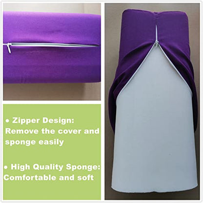 Acupressure Pillow Acupuncture Massager for Massage Neck Back Head Pain Relief, Relieves Muscle Stress Relaxation, Purple - color: Purple