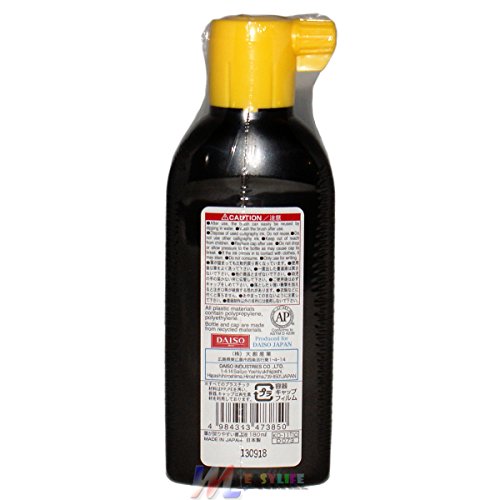 Daiso Sumi Calligraphy Liquid Ink in a 180ml Bottle (Japan Import)