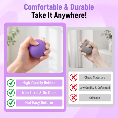 Massage Ball Lacrosse Ball for Myofascial Release, Massage Deep Tissue for Back, Neck, Foot Trigger Point Therapy, Full Body Muscle Knots, Relieving Muscle Pain (Purple) - color: Purple