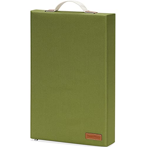 HappyPicnic Extra Thick Kneeling Pad, 1 Pack, Green, 17.5 x 11 x 2in | Soft High-density Foam knee Support, with Handle, Easy to Clean, for Gardening, Yoga, Prayer, Housework, Exercise - color: Green