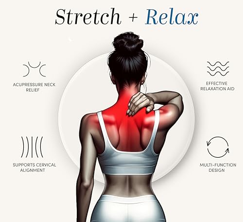 Halo Neck Stretch Pillow Supportive Cervical Comfort for Pain Relief, Posture Alignment, and Stress Reduction
