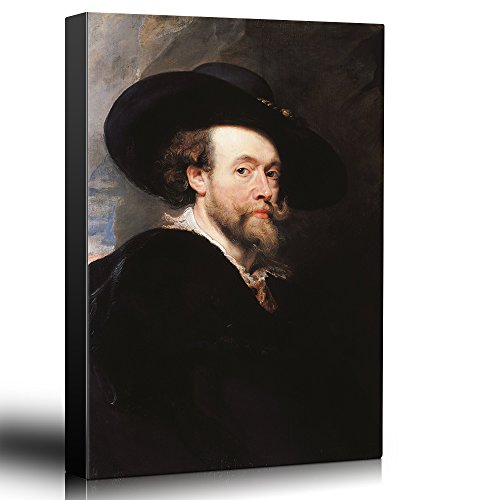 wall26 - Oil Painting of Self Portrait by Peter Paul Rubens - Baroque Style - Catholic, Christianity, Religion, Religious - Canvas Art Home Art - 12x18 inches - color: 05. Self Portrait, size: 18"L x 12"W