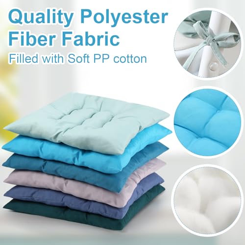 Buryeah 12 Pcs Square Floor Cushions for Classroom 15.7 Inch Floor Pillows