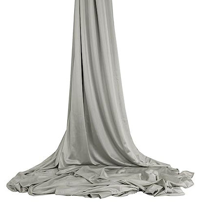 Deluxe Pilates & Yoga Flying Swing Aerial Hammock - Silk Fabric (5mx2.8m) - color: Silver