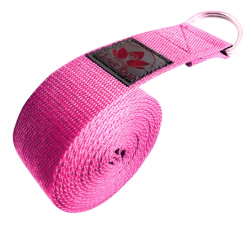 Clever Yoga - 8 ft Yoga Strap for Exercise & Physical Therapy, Leg Stretching Strap Yoga Accessories & Stretching Equipment, Leg Stretcher for Women & Men, Home Workout Essentials